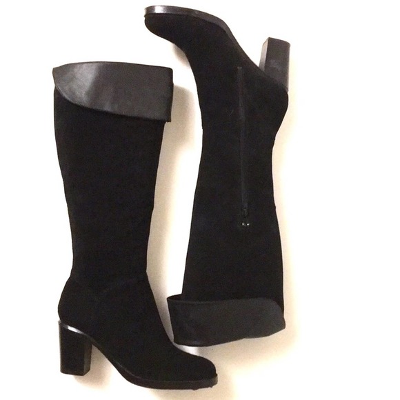 Z&L knee high suede boots black sz 9.5 in EUC - Picture 9 of 9